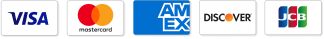 Visa, Mastercard, American Express, Discover and JCB accepted